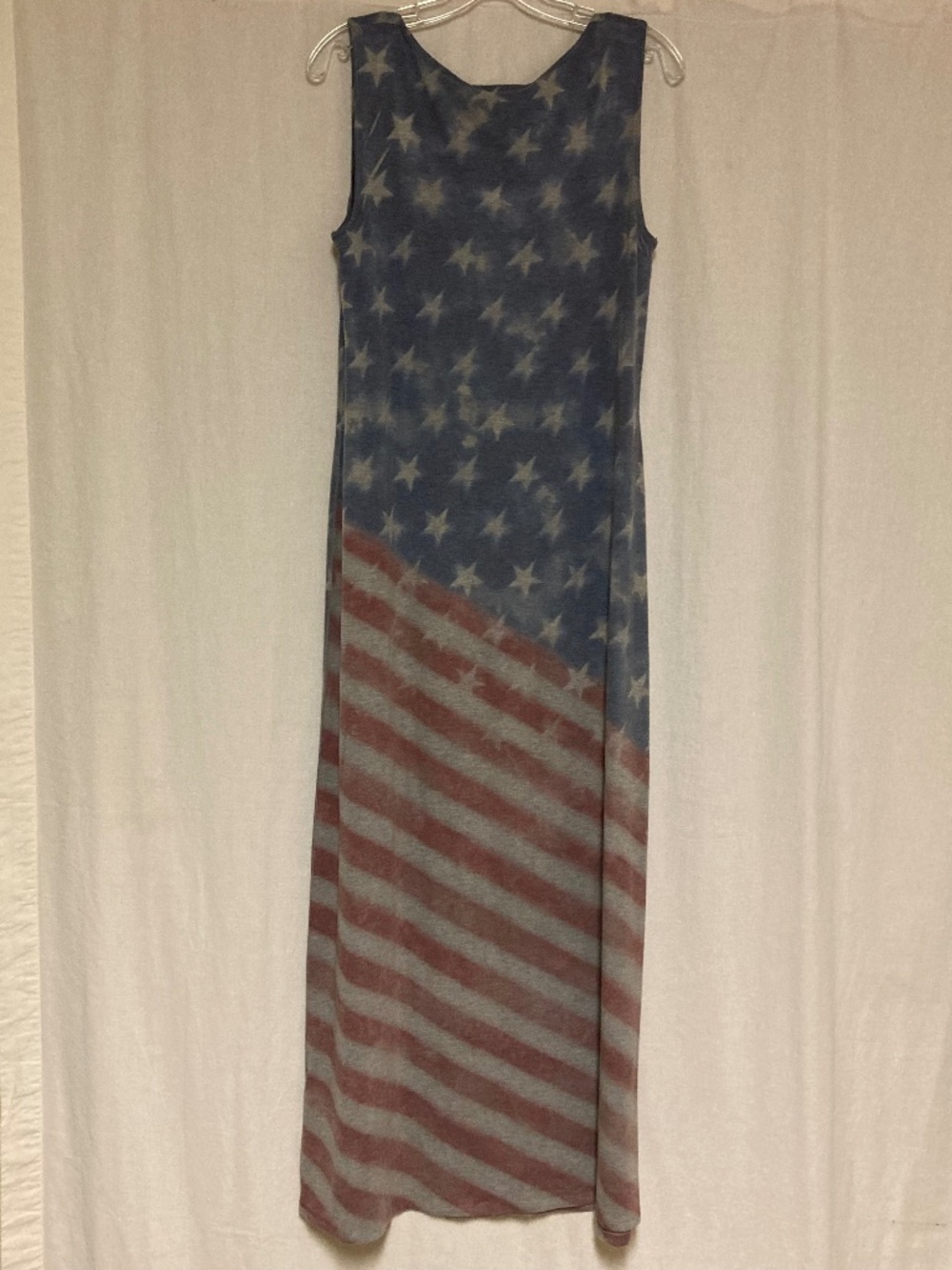 Style&Co. American Flag Print Maxi Dress - Size Large